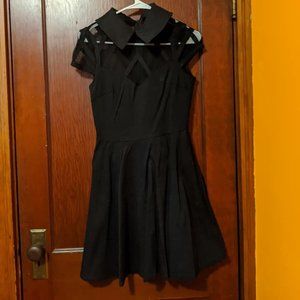 Restyle Black Mesh Harness Dress